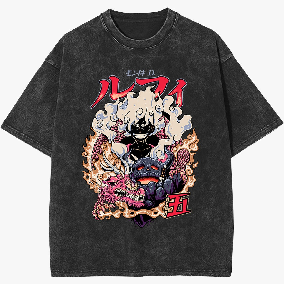 Luffy Gear 5 Vintage T-Shirt (Pre Order)