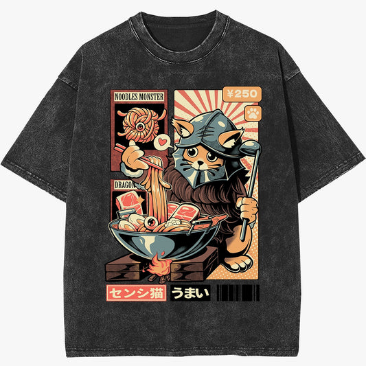 Kitty Ramen Vintage T-Shirt (Pre Order)