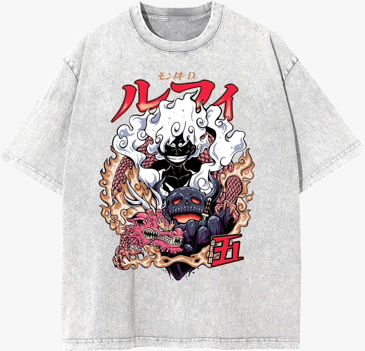 Luffy Gear 5 Vintage T-Shirt (Pre Order)