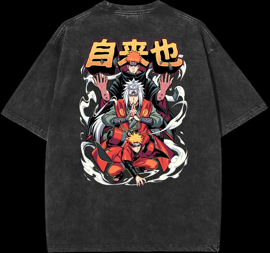 Jiriaya - 2 Sided Vintage T-Shirt (Pre Order)