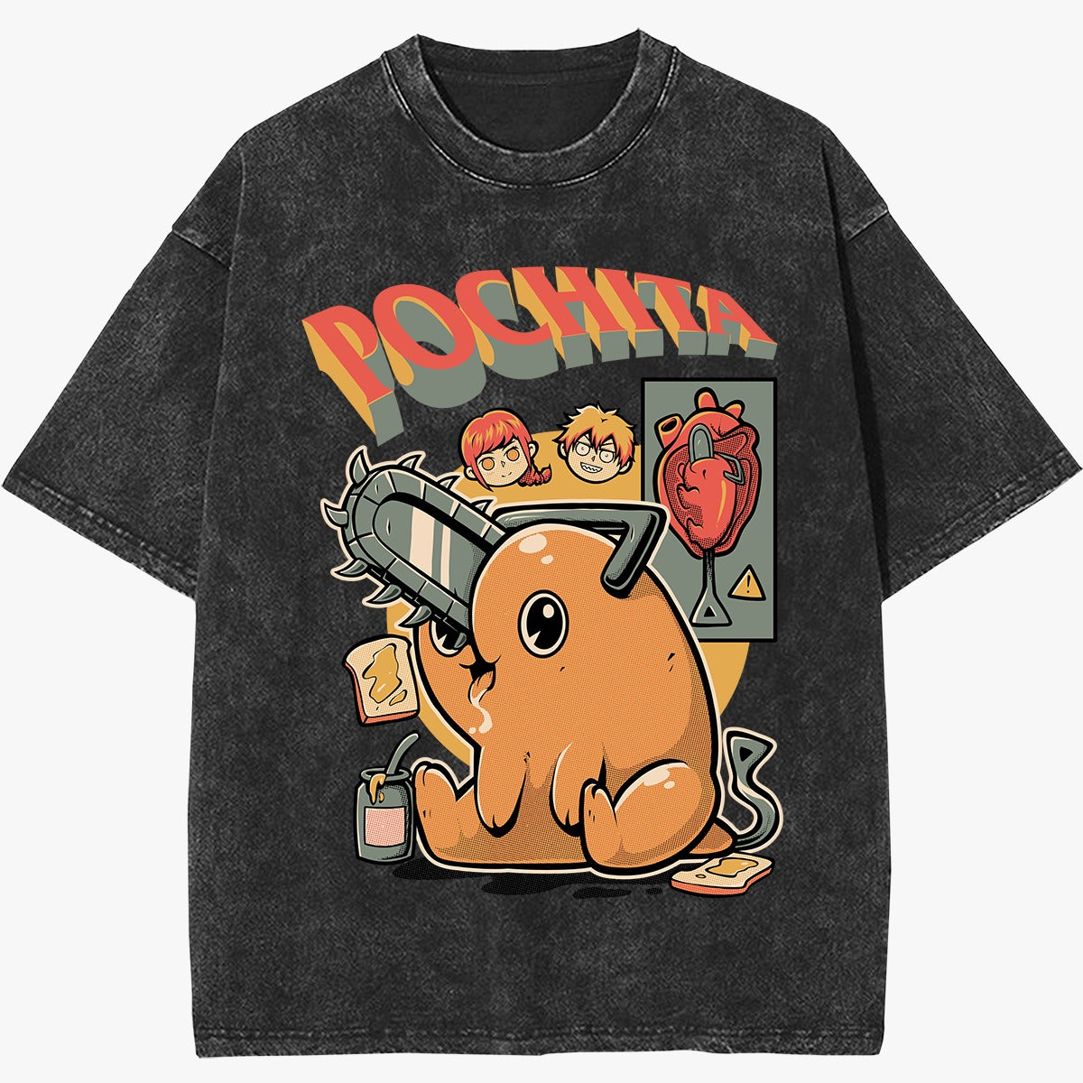 Pochita Vintage T-Shirt (Pre Order)