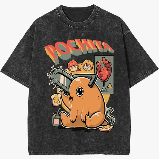Pochita Vintage T-Shirt (Pre Order)