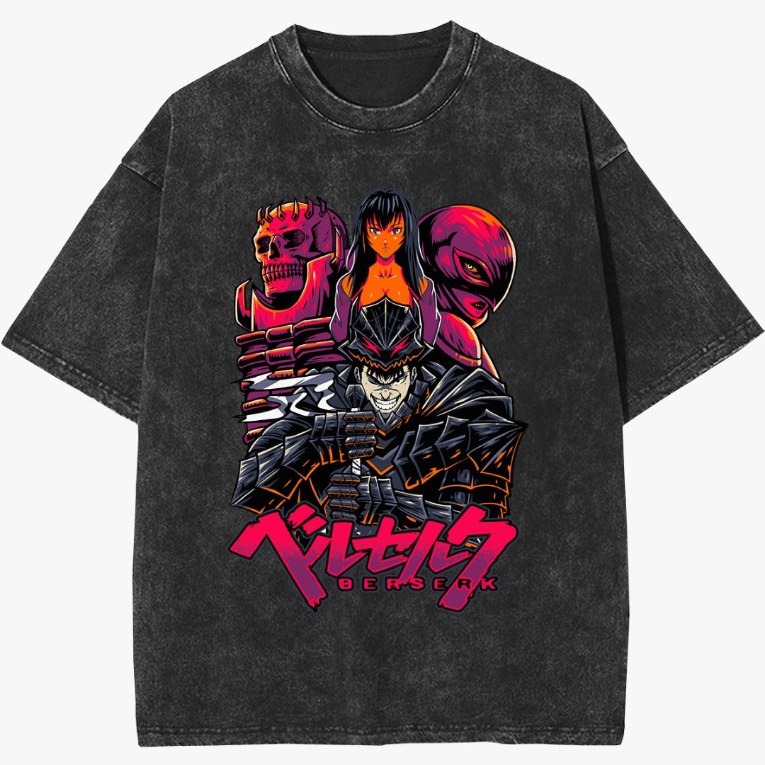 Berserk Tie Dye & Vintage T-Shirt (Pre Order)