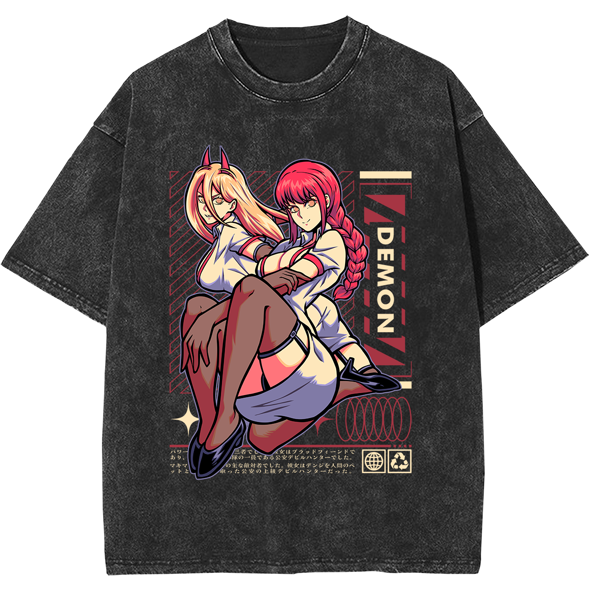 Power & Makima Vintage T-Shirt (Pre Order)