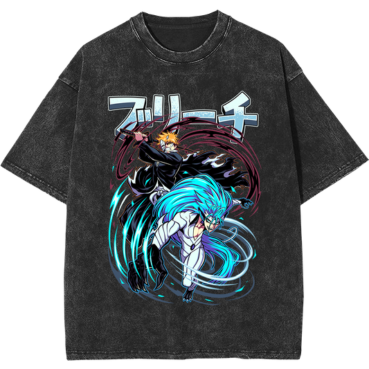 Ichigo VS Grimmjow Vintage T-Shirt (Pre Order)